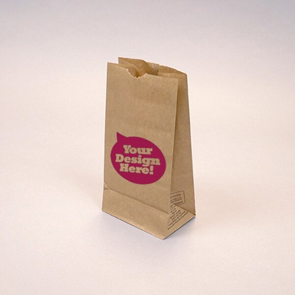 Custom-Printed Natural Kraft 6-lb G
